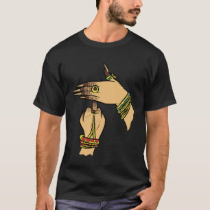Camiseta Rapariga Mãos Desi Bollywood Sarcastic Hindi Punja