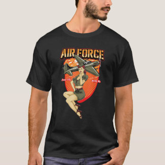 Camiseta Rapariga militar de alfinetes T Shirt