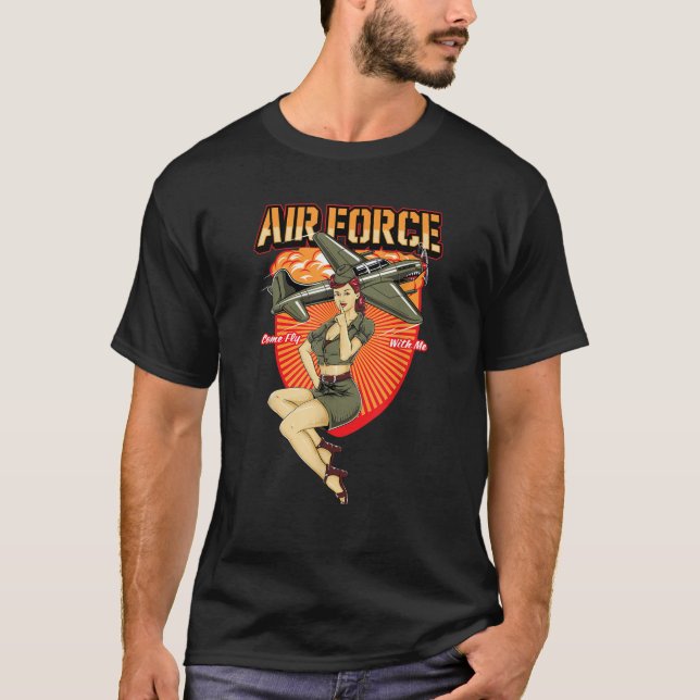 Camiseta Rapariga militar de alfinetes T Shirt (Frente)