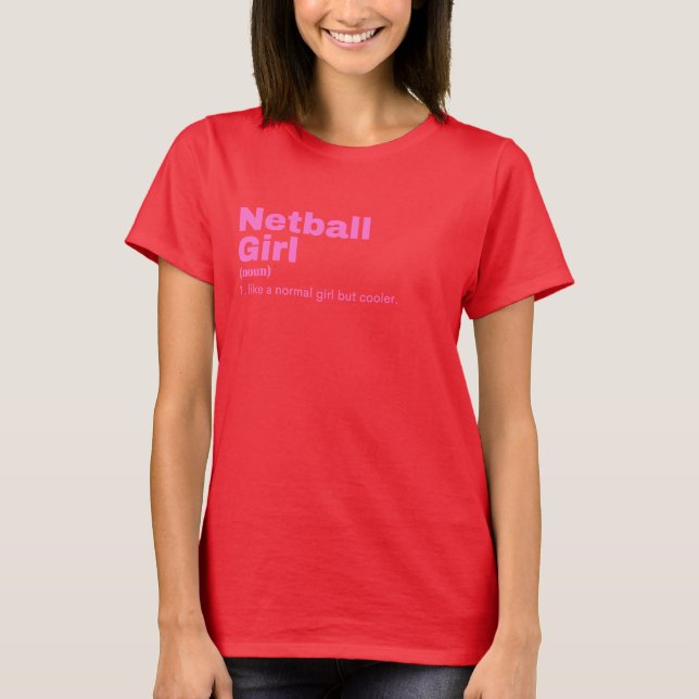 Camiseta  Rapariga - Netball (Frente)
