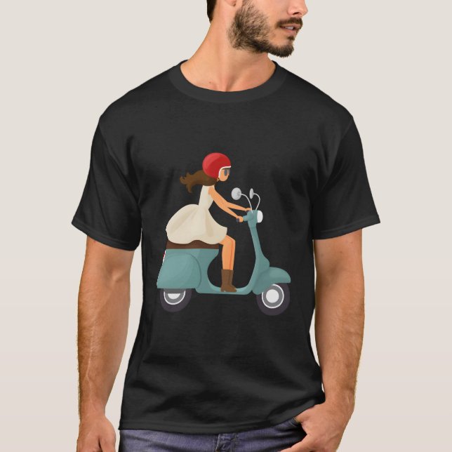 Camiseta Rapariga No Patinete (Frente)
