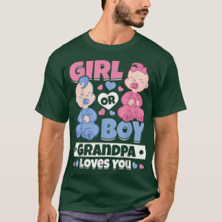 Camiseta Rapariga Ou Garoto Vovô Te Ama Grávida Genê