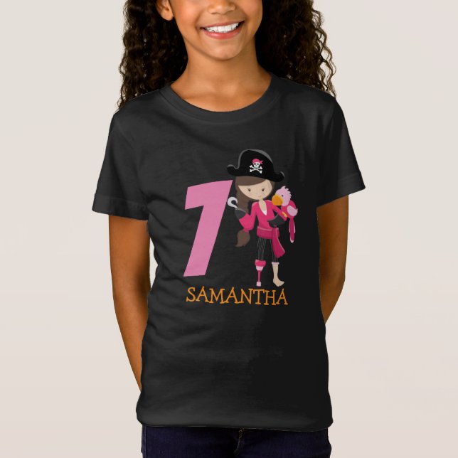 Camiseta Rapariga Papagaio-Festa de aniversário-7-Camisa (Frente)