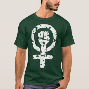 Camiseta Rapariga Poder Grl Pwr Feminista Igual Direitos Em