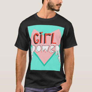 Camiseta Rapariga Poder: Slogan Gráfico Bonito