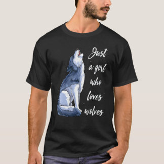 Camiseta Rapariga Que Ama Lobos 4