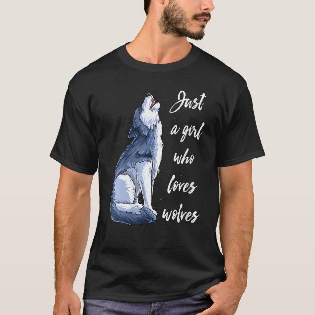 Camiseta Rapariga Que Ama Lobos 4 (Frente)