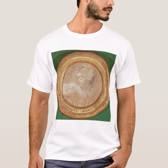 Camiseta Rapariga que espreme seu peito (Frente)