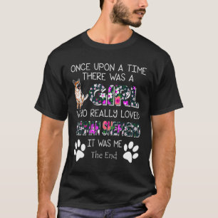Camiseta Rapariga que realmente adorava German shepherd