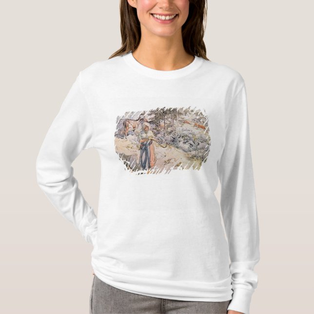 Camiseta Rapariga que tece, 1905 (Frente)