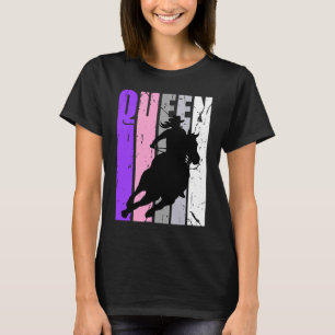 Camiseta Rapariga Rainha Rodeo Mulheres Barrel Racer Aniver