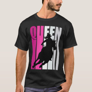 Camiseta Rapariga Rainha Rodeo Mulheres Barrel Racer Birthd