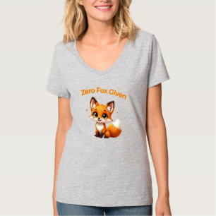 Camiseta Rapariga Raposa de Desenho Animado – Estilo Kawaii