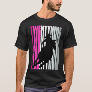 Camiseta Rapariga-retrô Aniversário 29º Rodeo Horse Queen B
