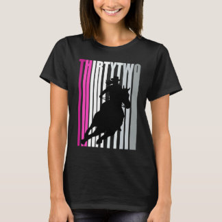 Camiseta Rapariga-retrô Aniversário 32º Rodeo Horse Queen B