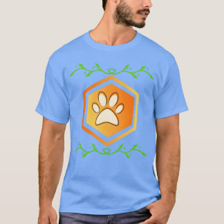 Camiseta Rapariga-retrô-mão-de-cão