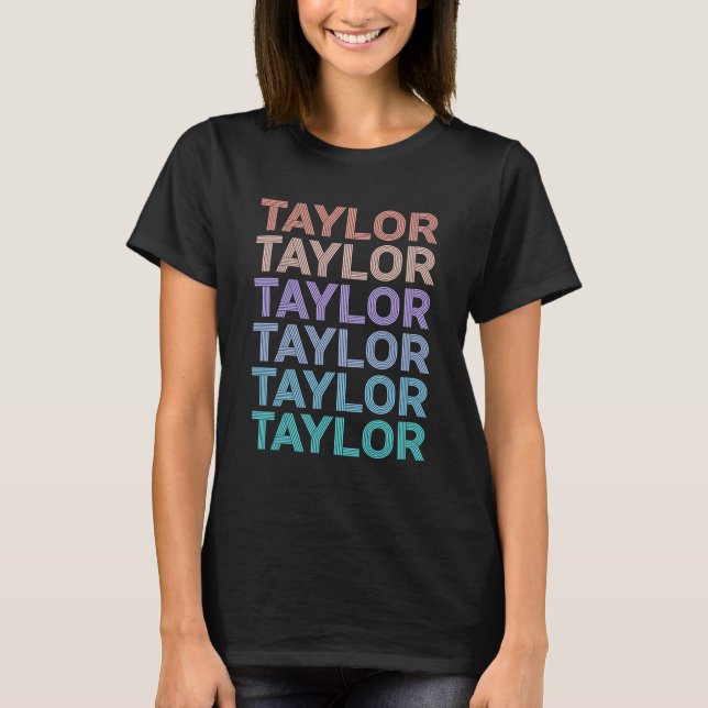 Camiseta Rapariga Retro TAYLOR Nome Swift (Frente)