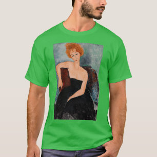 Camiseta Rapariga Ruiva à Noite Vestido Jeune rousse