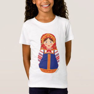 Camiseta Rapariga Russa Matryoshka Girls'