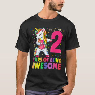 Camiseta Rapariga segundo aniversário Com Fusível Uni Com