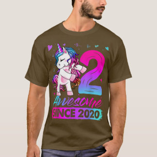 Camiseta Rapariga segundo aniversário Com Fusível Uni Com 2