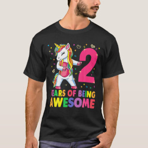 Camiseta Rapariga segundo aniversário Com Fusível Uni Com 2