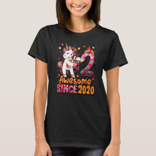 Camiseta Rapariga segundo aniversário Com Fusível Uni Com 2