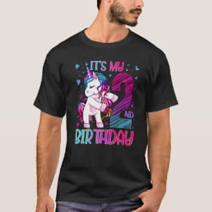 Camiseta Rapariga segundo aniversário Com Fusível Uni Com 2