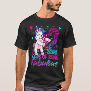 Camiseta Rapariga segundo aniversário Com Fusível Uni Com 2