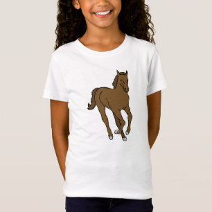 Camiseta Rapariga Shirt com motivo de cavalo sabe