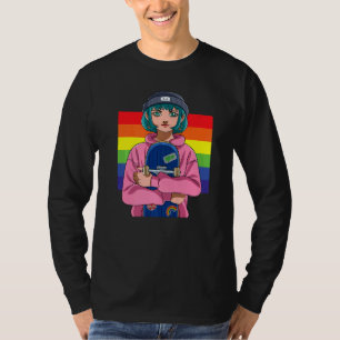 Camiseta Rapariga Skateboard Skates Rainbow Skate Rat