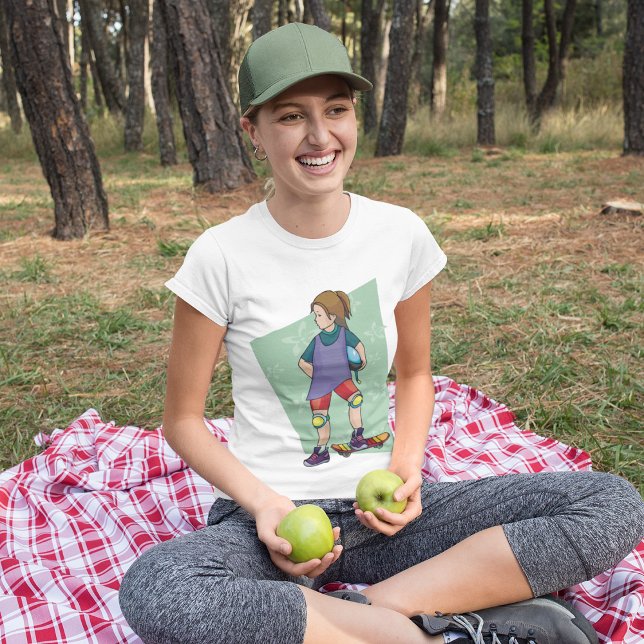 Camiseta Rapariga Skateboarder T-Shirt (Criador carregado)