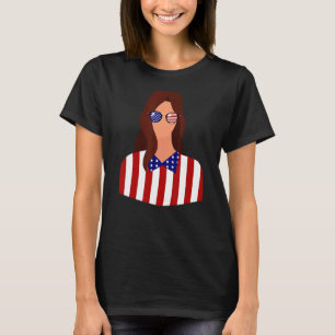 Camiseta Rapariga Sunvidros Patriotismo Us 4 De Julho Ameri