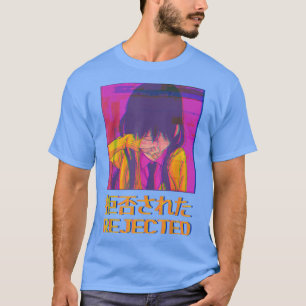 Camiseta Rapariga Triste Emo Japonesa Aestética De Vaporwav