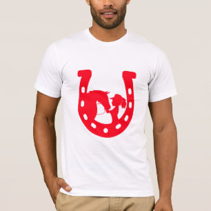 Camiseta Rapariga Vermelha e Cavalo