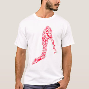 Camiseta Raparigas Adoram Calçados Mulheres Stiletto High H