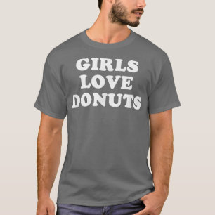 Camiseta Raparigas Adoram Rosquinhas Retro T-Shirt