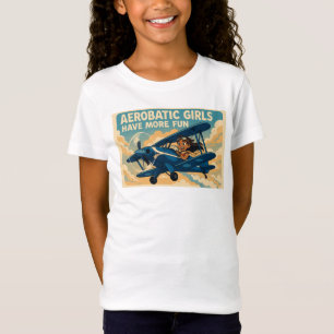 Camiseta raparigas aeróbias
