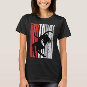 Camiseta Raparigas Aniversário Dançarino Vermelho Dançarino