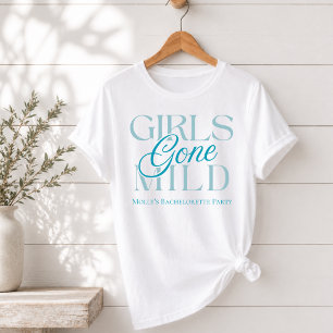 Camiseta Raparigas Azuis Modernas Ficaram Ligeiras Bachelor