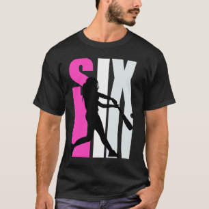 Camiseta Raparigas Baseball Birthday 6 Softball Queen Base 