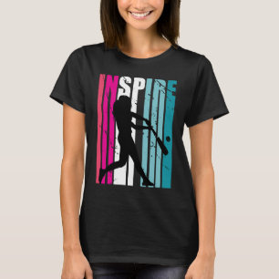Camiseta Raparigas Baseball Inspire Coach Softball Retro Bl