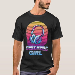 Camiseta Raparigas bonito Como Música House Retro House Mús