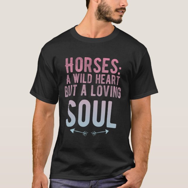 Camiseta Raparigas Cavalas Andando Mulheres Equestres Horse (Frente)