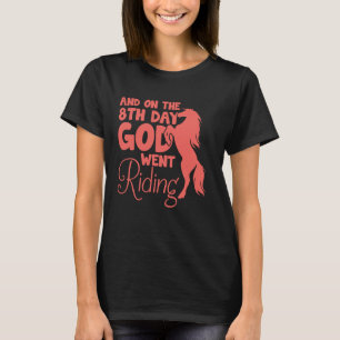 Camiseta Raparigas Cavalas Andando Mulheres Equestres Horse