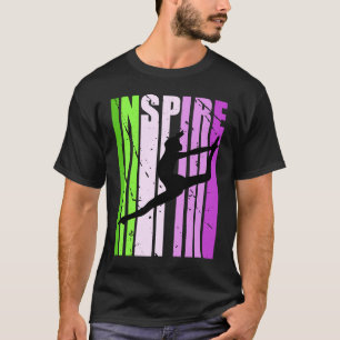 Camiseta Raparigas Dança Inspiram Ventilador Filha de Cores