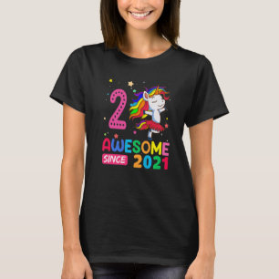 Camiseta Raparigas de 2 anos adolescentes segundo aniversár