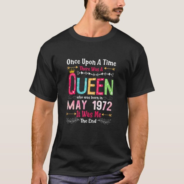 Camiseta Raparigas de 50 anos 50. Aniversário Rainha maio d (Frente)