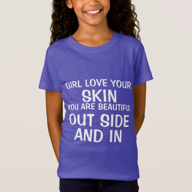 Camiseta Raparigas de Coleção de Expressões Infantis (Frente)