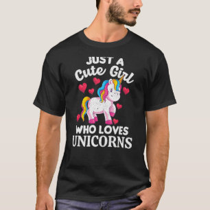 Camiseta Raparigas de Unicórnio Magicas Fantasias Criam Uni